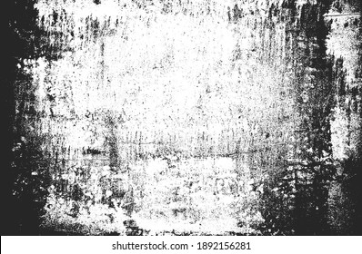 Distressed overlay texture of rusted peeled metal. grunge background. abstract halftone vector illustration