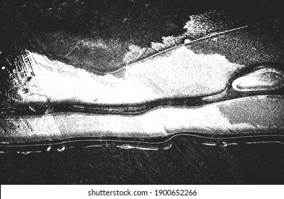 Distressed overlay texture of rusted peeled metal. grunge background. abstract halftone vector illustration