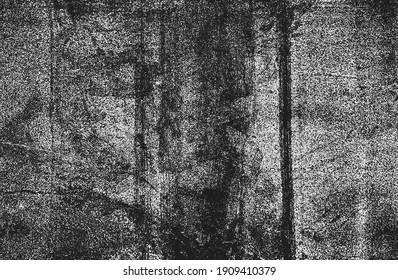 Geschälte Overlay-Textur aus rostfreiem geschältem Metall. brüchiger Hintergrund. abstrakte Halbtonvektorgrafik