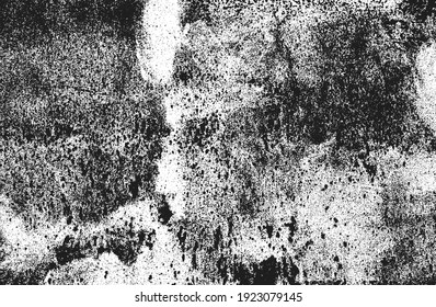 Distressed overlay texture of rusted peeled metal. grunge background. abstract halftone vector illustration