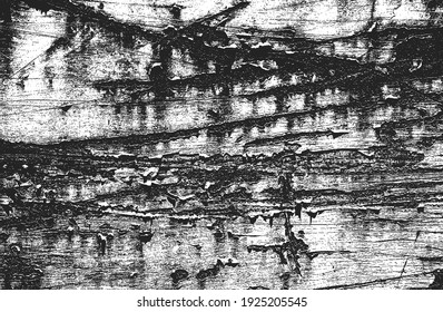 Distressed overlay texture of rusted peeled metal. grunge background. abstract halftone vector illustration