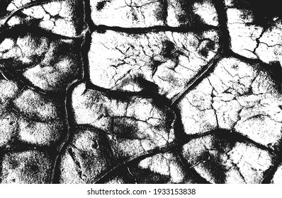 Geschälte Overlay-Textur aus rostfreiem geschältem Metall. brüchiger Hintergrund. abstrakte Halbtonvektorgrafik