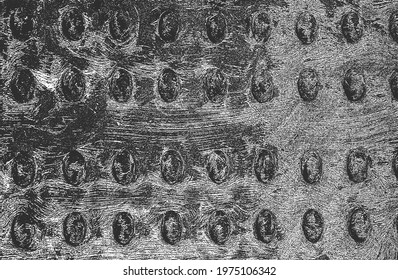 Distressed overlay texture of rusted peeled metal. grunge background. abstract halftone vector illustration