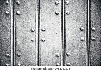 Distressed overlay texture of rusted peeled metal. grunge background. abstract halftone vector illustration