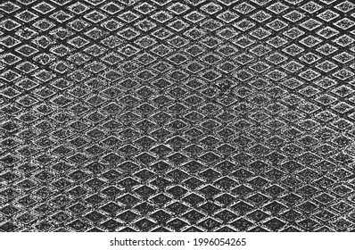Geschälte Overlay-Textur aus rostfreiem geschältem Metall. brüchiger Hintergrund. abstrakte Halbtonvektorgrafik