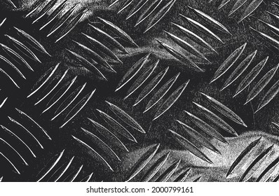 Distressed overlay texture of rusted peeled metal. grunge background. abstract halftone vector illustration