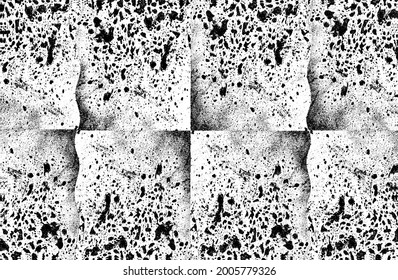 Distressed overlay texture of rusted peeled metal. grunge background. abstract halftone vector illustration