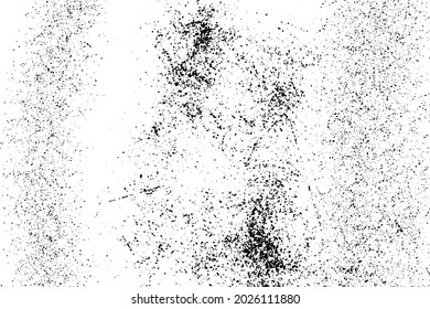 Geschälte Overlay-Textur aus rostfreiem geschältem Metall.Grunge Schwarz-Weiß Urban Textur. Dunkel-brauner Staubüberhang auf unscharfem Hintergrund.Grunge Texturvektor