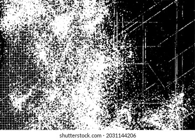 Distressed overlay texture of rusted peeled metal.Grunge Black And White Urban Texture. Dark Messy Dust Overlay Distress Background.Grunge Texture Vector
