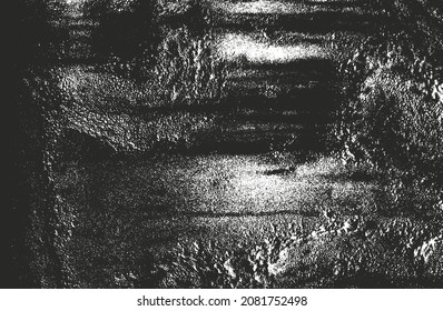 Distressed overlay texture of rusted peeled metal. grunge background. abstract halftone vector illustration