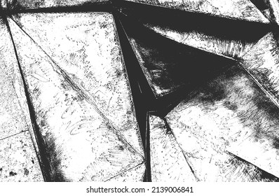 Distressed overlay texture of rusted peeled metal. grunge background. abstract halftone vector illustration