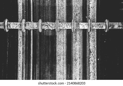 Distressed overlay texture of rusted peeled metal. grunge background. abstract halftone vector illustration