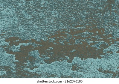 Distressed overlay texture of rusted peeled metal. grunge background. abstract halftone vector illustration