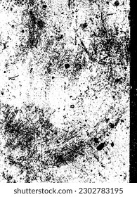 Geschälte Overlay-Textur aus rostfreiem geschältem Metall. brüchiger Hintergrund. abstrakte Halbtonvektorgrafik