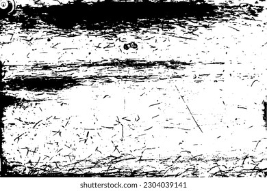 Distressed overlay texture of rusted peeled metal. grunge background. abstract halftone vector illustration