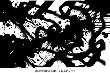 Textura superpuesta en peligro del metal pelado. fondo grueso. ilustración abstracta de vector de medio tono