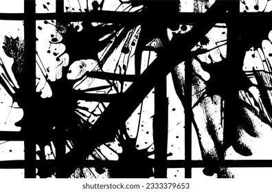 Textura superpuesta en peligro del metal pelado. fondo grueso. ilustración abstracta de vector de medio tono