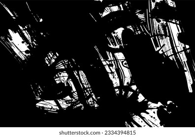 Distressed overlay texture of rusted peeled metal. grunge background. abstract halftone vector illustration