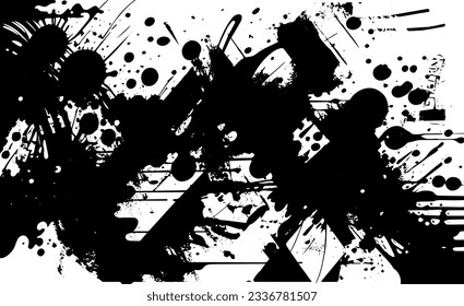 Textura superpuesta en peligro del metal pelado. fondo grueso. ilustración abstracta de vector de medio tono