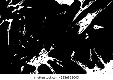 Textura superpuesta en peligro del metal pelado. fondo grueso. ilustración abstracta de vector de medio tono