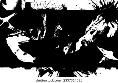 Distressed overlay texture of rusted peeled metal. grunge background. abstract halftone vector illustration
