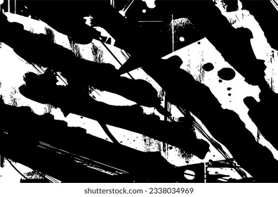 Distressed overlay texture of rusted peeled metal. grunge background. abstract halftone vector illustration