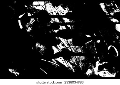 Distressed overlay texture of rusted peeled metal. grunge background. abstract halftone vector illustration