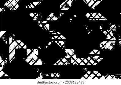 Textura superpuesta en peligro del metal pelado. fondo grueso. ilustración abstracta de vector de medio tono