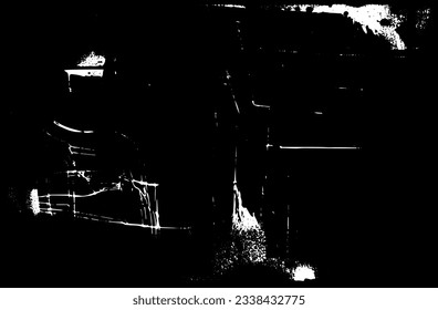 Distressed overlay texture of rusted peeled metal. grunge background. abstract halftone vector illustration