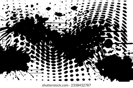 Distressed overlay texture of rusted peeled metal. grunge background. abstract halftone vector illustration