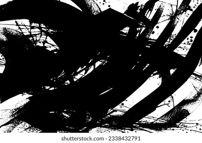 Distressed overlay texture of rusted peeled metal. grunge background. abstract halftone vector illustration