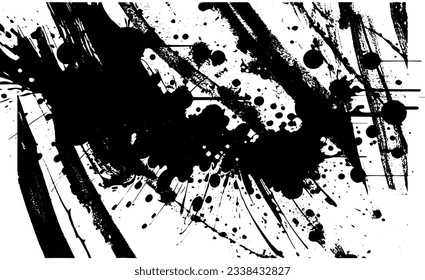 Geschälte Overlay-Textur aus rostfreiem geschältem Metall. brüchiger Hintergrund. abstrakte Halbtonvektorgrafik