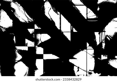Distressed overlay texture of rusted peeled metal. grunge background. abstract halftone vector illustration