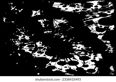 Distressed overlay texture of rusted peeled metal. grunge background. abstract halftone vector illustration
