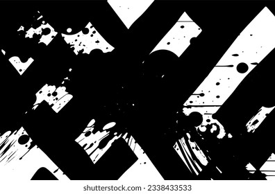 Textura superpuesta en peligro del metal pelado. fondo grueso. ilustración abstracta de vector de medio tono