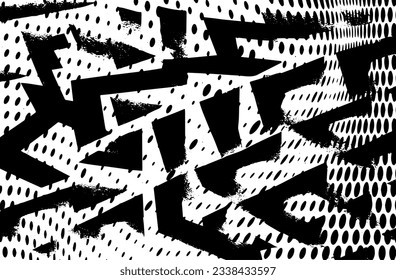 Distressed overlay texture of rusted peeled metal. grunge background. abstract halftone vector illustration