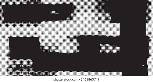 Distressed overlay texture of rusted peeled metal. grunge background. abstract halftone vector illustration