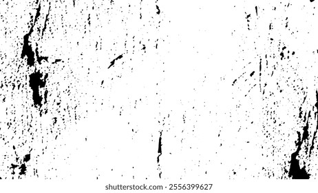 Distressed overlay texture of rusted peeled grunge concrete wall background. Vector black grunge dirty background for banners, web, template,