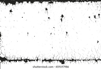 Distressed overlay texture of rusted peeled metal. grunge background. abstract halftone vector illustration