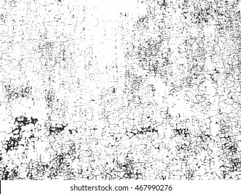 Distressed overlay texture of rusted peeled metal. grunge background. abstract halftone vector illustration