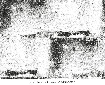 Distressed overlay texture of rusted peeled metal. grunge background. abstract halftone vector illustration