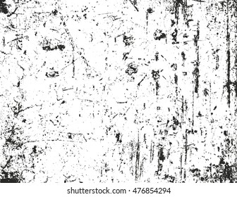 Distressed overlay texture of rusted peeled metal. grunge background. abstract halftone vector illustration