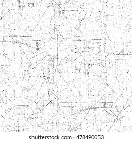 Distressed overlay texture of rusted peeled metal. grunge background. abstract halftone vector illustration