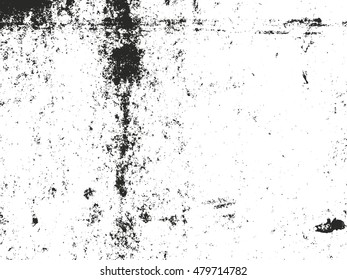 Distressed overlay texture of rusted peeled metal. grunge background. abstract halftone vector illustration