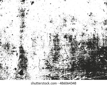 Distressed overlay texture of rusted peeled metal. grunge background. abstract halftone vector illustration