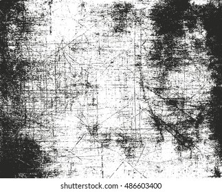 Distressed overlay texture of rusted peeled metal. grunge background. abstract halftone vector illustration
