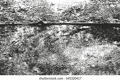 Distressed overlay texture of rusted peeled metal. grunge background. abstract halftone vector illustration