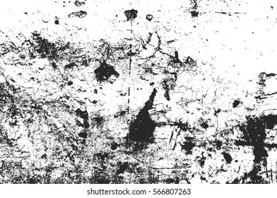 Distressed overlay texture of rusted peeled metal. grunge background. abstract halftone vector illustration