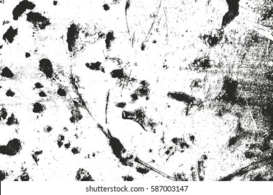 Distressed overlay texture of rusted peeled metal. grunge background. abstract halftone vector illustration