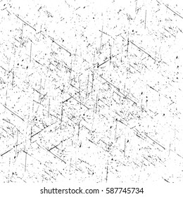 Distressed overlay texture of rusted peeled metal. grunge background. abstract halftone vector illustration